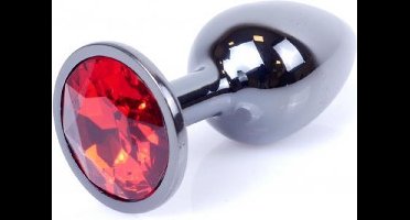Power Escorts - Plug - Dark Silver - Anaal - Rood