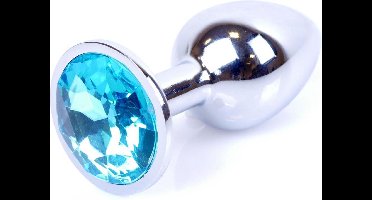 Power Escorts - Plug - Zilver - Anaal - LichtBlauw