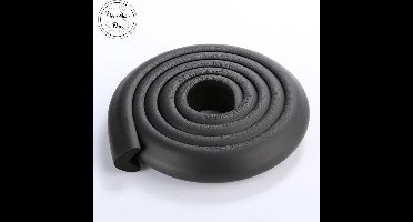 Stootrand Foam - Veiligheidsfoam - Hoekbeschermer -Zwart - Randbeschermer - Kidsproof - Stootrand - Schuimrand - Beschermrand op maat