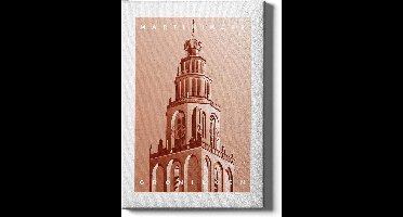 Walljar - Martinikerk - Muurdecoratie - Poster