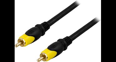 DELTACO MM-102 Audiokabel 1x RCA (M) - 1x RCA (M), 5m