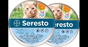 Seresto Teken- En Vlooienband Kat 38 cm - Anti tekenmiddel - 2 x per stuk