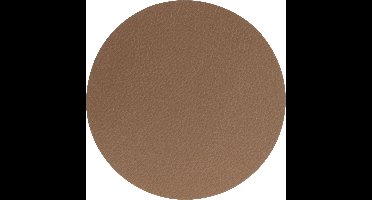 Secret de Gourmet onderzetter in lederlook - 12 stuks - Glasonderzetter - D10 cm - Camel