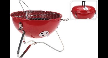 Wilderness Houtskoolbarbecue Bolvorm - Rood