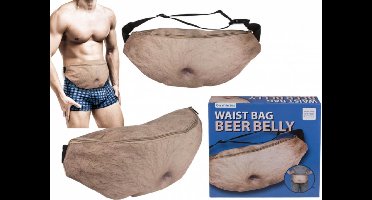 Heuptas Bierbuik - Grappige heuptas dikke buik - Dikke buik tasje - 38 x 16 cm