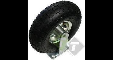 Bokwiel op lucht, Luchtband, Band, bandje, 260mm diameter, totale hoogte van ca. 30.5cm, belastbaar tot 140KG