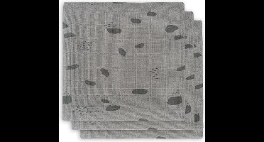 Jollein Monddoekjes hydrofiel | Spot Storm Grey | 3 pack