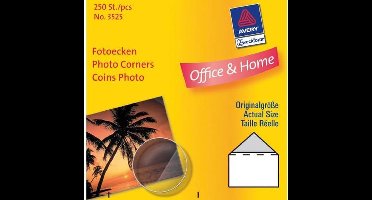 Avery Fotohoekjes Zweckform 19x17mm - transp. doos 250st.