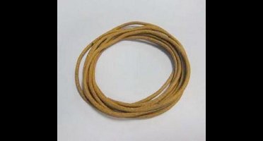 Hobby & Crafting Fun Leren Koord - Natural - 3mm - Echt Leer - 2 meter