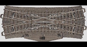 H0 Märklin C-rails (met ballastbed) 24624 Engels wissel 188.3 mm 1 stuk(s)