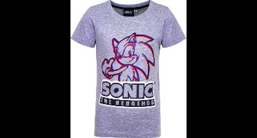 Sonic the hedgehog t-shirt - grijs - Maat 92 / 2 jaar