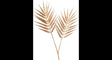 Tak palm glitter roest H40cm
