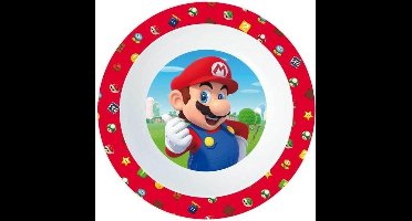 Stor Schaaltje Super Mario Bros Junior 16 X 4 Cm Rood/wit