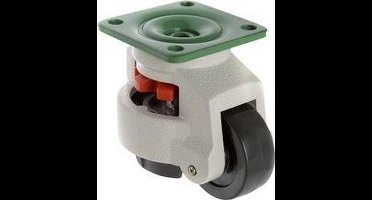 TOOLCRAFT TO-5137968 Zwenkwiel 73 mm nivelleerbaar met schroefplaat Draagvermogen (max.): 750 kg