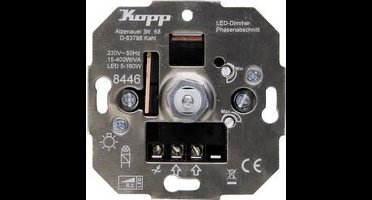 Kopp 844600004 Dimmer (inbouw) Geschikt voor lampen: Gloeilamp, Halogeenlamp, LED-lamp