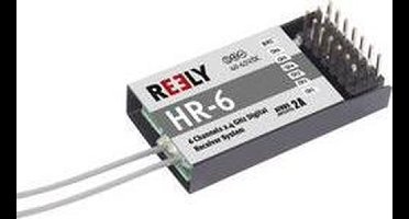 Reely HR-6 6-kanaals ontvanger 2,4 GHz Stekkersysteem JR