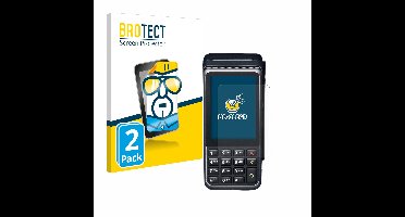 BROTECT - Screenprotector voor Verifone V400m - Folie Beschermfolie transparant 2 Stuks