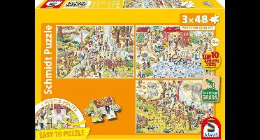 Schmidt - Legpuzzel - Plezier in de dierentuin - 3 stukjes - Kinderen - vanaf 4 jaar