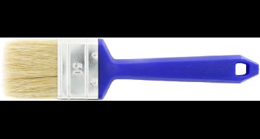 Super Prof Platte Kwast 40 mm Wit Haar Kunststof Steel - Platte Kwast