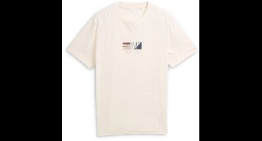 Tom Tailor - T-shirt met print - Maat L - Gardenia White