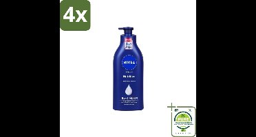 Nivea – Bodymilk – Original met Pomp – 500 ml - Voordeelverpakking - 4 stuks - Bodymilk - Hydratatie