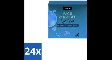 24 x Sence – Dagcrème – Aqua Gel Hydro Shock 2-in-1 – 50 ml - Hyaluronzuur Serum - Hydratatie Serum - Huid Verzorging - Stralende Huid - Fijne Lijntjes Verminderen