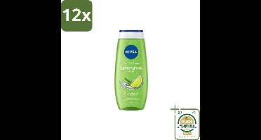 Nivea – Douchegel – Lemon & Oil – 250 ml - Voordeelverpakking - 12 stuks - Citroengeur - Natuurlijke oliën