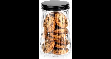 Glazen Voorraadpot 1 Liter - Luchtdicht - Voorraadbus met Deksel - Ideaal voor Rijst, Suiker & Koffie - Transparant