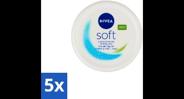 Nivea – Crème – Soft - 300 ml - Bulkverpakking - 5 stuks