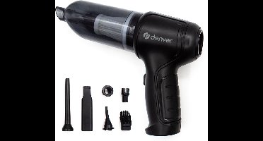 Denver Stofzuiger - Kruimeldief - auto stofzuiger - 6 opzetstukken - Zuigen en blazen - Handstofzuiger - HVC45