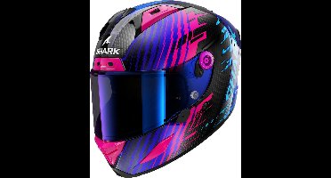 Shark Aeron Edgy Carbon Violet Blauw Integraalhelm - Maat - Helm