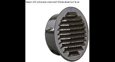 Renson 435 schoepenrooster rond 100mm aluminium bruin