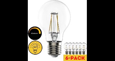 Proventa Energiezuinige LED Filament lamp met grote E27 fitting - 6-pack LED lampen