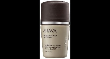 AHAVA Magnesiumrijke Deodorant Roller voor Mannen - Langdurige Frisheid en Bescherming | Vermindert Zweet en Geurtjes | Verrijkt met Dode Zee-mineralen, Vitamine E, Aloe Vera en Kamille | Geurvrije Deo - 50ml