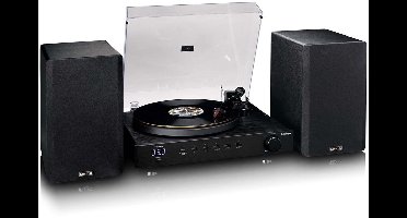 Lenco Platenspeler - Ortofon 2M Red - Bluetooth 5.2- 2x 100W Speakers - LS‑700BK - Zwart