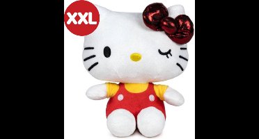 Hello Kitty (Rood) Pluche Knuffel XXL 80 cm