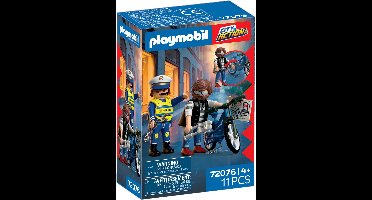 Playmobil 72076, Politieagent en crimineel, Actie/avontuur, 4 jaar, Meerkleurig, Kunststof