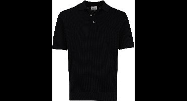 Profuomo poloshirt korte mouw zwart