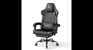 Gaming stoel – Gaming chair – Bureaustoel – Computestoel – Gamerstoel – Wit – Ergonomisch Design – 360 Graden Draaibaar