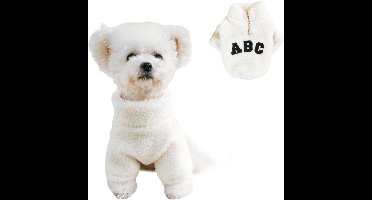 Oneay Puppykleertjes voor kleine honden（L）, winterhoodie voor honden, warme hondenkleertjes voor kleine honden, Chihuahua-jasje, kleding voor puppy's en kattenkostuums