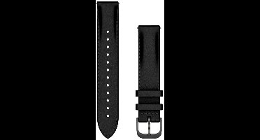 Garmin Leren bandje - Garmin 18 mm aansluiting - Zwart