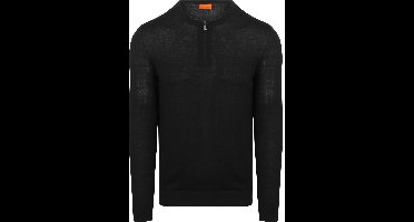 Suitable Crew Zip Merino Zwart - Maat M - Heren - Quarter zip - Schipperstrui met rits - Volwassen mannen - Sweater