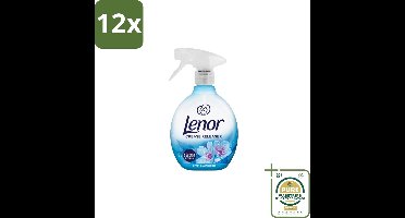 Lenor – Crease Releaser Spray – Spring Awakening – Kreukverwijderaar & Textielverfrisser – 500 ml - Voordeelverpakking - 12 stuks - Stofverfrisser - Stofverzorging