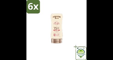 Hawaiian Tropic – Zonnebrand Lotion – Satin Protection Ultra Radiance – SPF - Voordeelverpakking - 6 stuks - Zonbescherming - Zonlotion