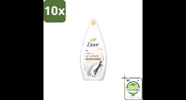 10 x Dove – Badcrème – Sheaboter & Vanille – 450 ml - Grootverpakking - Badcrème - Sheaboter - Vanille - Huid Verzorging - Vochtigheid