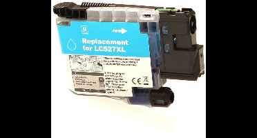 ABC huismerk inktcartridge geschikt voor Brother LC527XLC cyan geschikt voor MFC-J4350DW MFC-J4550DW