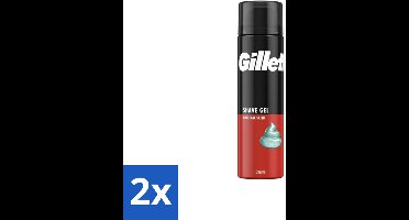 Gillette – Scheergel – Classic – 200 ml - Voordeelverpakking - 2 stuks