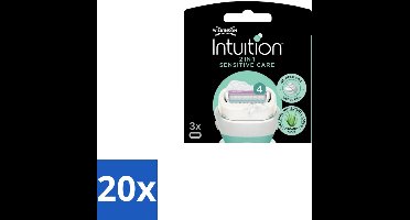 Wilkinson – Scheermesjes – Intuition Dry Skin Sensitive Care – 3 Scheermesjes - Bulkverpakking - 20 stuks