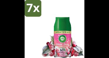Air Wick Freshmatic – Automatische Luchtverfrisser Navulling – Winter Berry Wonderland - 250 ml - Bulkverpakking - 7 stuks