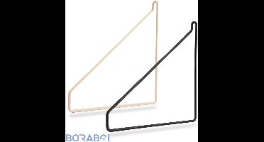 Boraboi® Plankhouders - Zwart - Set van 2 - Metaal
